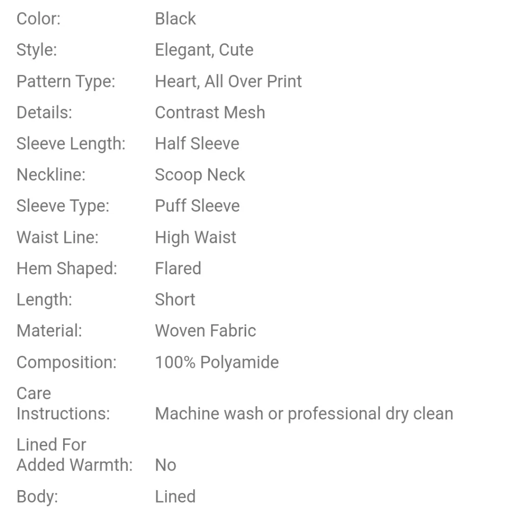 Plus Size Puff Sleeve Love Mesh Dress - Picture 4 of 9